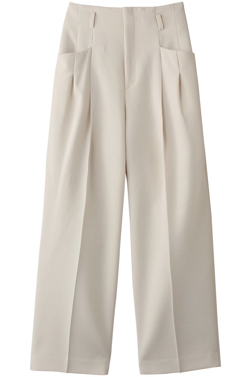 【ベイジ,/BEIGE,】のLAC(ラック)/2WAYストレッチワイドタックパンツ インテリア・キッズ・メンズ・レディースファッション・服の通販 founy(ファニー) 　ファッション　Fashion　レディースファッション　Fashion for Women　パンツ　Pants & Trousers　ストレッチ　Stretch, Stretchy Fabric　センター　Center, Center Line　ポケット　Pocket, Pocket Detail　マニッシュ　Mannish, Boyish　ロング　Long, Long-Length　ワイド　Wide, Wide Fit　Ecru|ID: prp329100004578765 ipo3291000000032936286