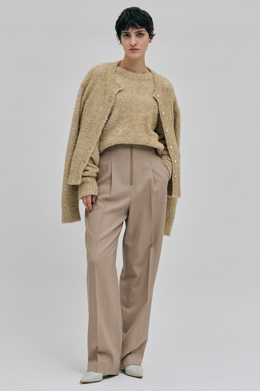 【ベイジ,/BEIGE,】のTERNES(テルヌ)/フロントジップワイドパンツ 人気、トレンドファッション・服の通販 founy(ファニー) 　ファッション　Fashion　レディースファッション　Fashion for Women　パンツ　Pants & Trousers　シンプル　Simple, Minimal　ジョーゼット　Georgette, Semi-Sheer Fabric　センター　Center, Center Line　ドレープ　Drape, Draping Fabric　ワイド　Wide, Wide Fit　エレガント 上品　Elegant　A/W・秋冬　Autumn/Winter　other-6|ID: prp329100004578766 ipo3291000000035055489