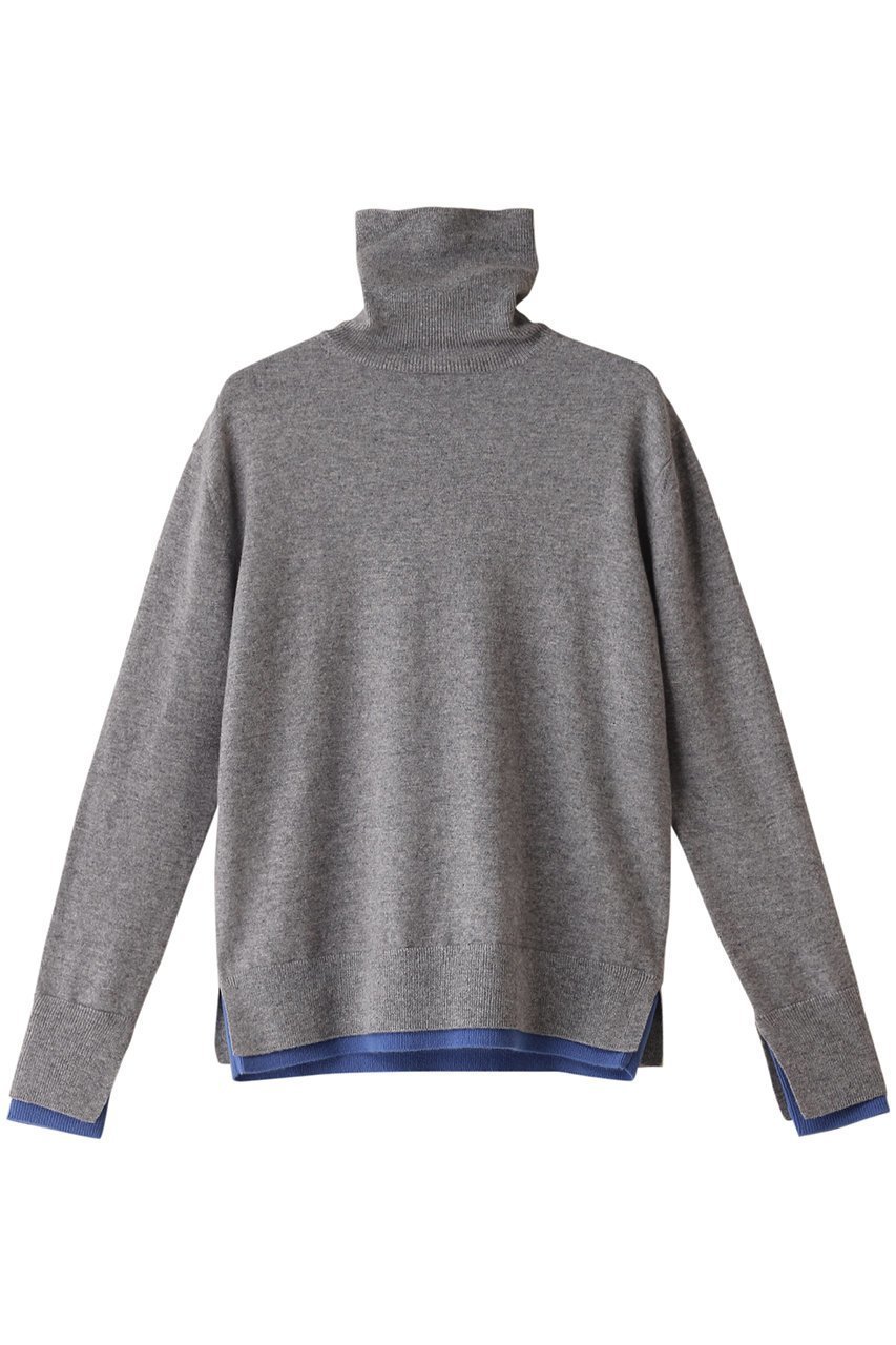 【ベイジ,/BEIGE,】のPOMPE(ポンプ)/ウールカシミヤタートルネックニット インテリア・キッズ・メンズ・レディースファッション・服の通販 founy(ファニー) 　ファッション　Fashion　レディースファッション　Ladies' Fashion Online　トップス・カットソー　Tops/Tshirt　ニット　Knit Tops　プルオーバー　Pullover　タートルネック　Turtleneck　インナー　Inner　カシミヤ　Cashmere　タートルネック　Turtleneck　定番　Standard　L Gray×Sax|ID: prp329100004578774 ipo3291000000032435496