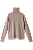 【ベイジ,/BEIGE,】のPOMPE(ポンプ)/ウールカシミヤタートルネックニット Taupe×Ecru|ID: prp329100004578774 ipo3291000000032435498