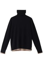 【ベイジ,/BEIGE,】のPOMPE(ポンプ)/ウールカシミヤタートルネックニット Navy×Taupe|ID: prp329100004578774 ipo3291000000032435499
