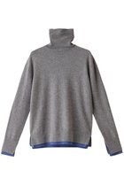 【ベイジ,/BEIGE,】のPOMPE(ポンプ)/ウールカシミヤタートルネックニット L Gray×Sax|ID: prp329100004578774 ipo3291000000035067445