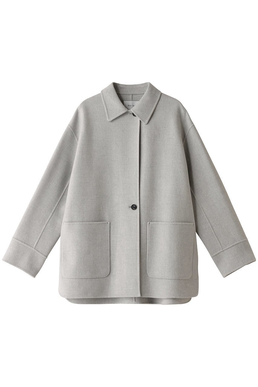 【ベイジ,/BEIGE,】のGRASSE(グラス)/ステンカラーリバーショートコート 人気、トレンドファッション・服の通販 founy(ファニー) 　ファッション　Fashion　レディースファッション　Fashion for Women　アウター　Coat / Outerwear Collection　コート・ロングコート・ピーコート　Long Coats, Peacoats & More　なめらか　Smooth, Silky Texture　クラシカル　Classical, Vintage-Inspired　グラス　Glass, Eyewear　ショルダー　Shoulder, Shoulder Strap　ショート　Short, Short Length　ドロップ　Drop Shoulder, Dropped Style　 other-1|ID: prp329100004578779 ipo3291000000032949191