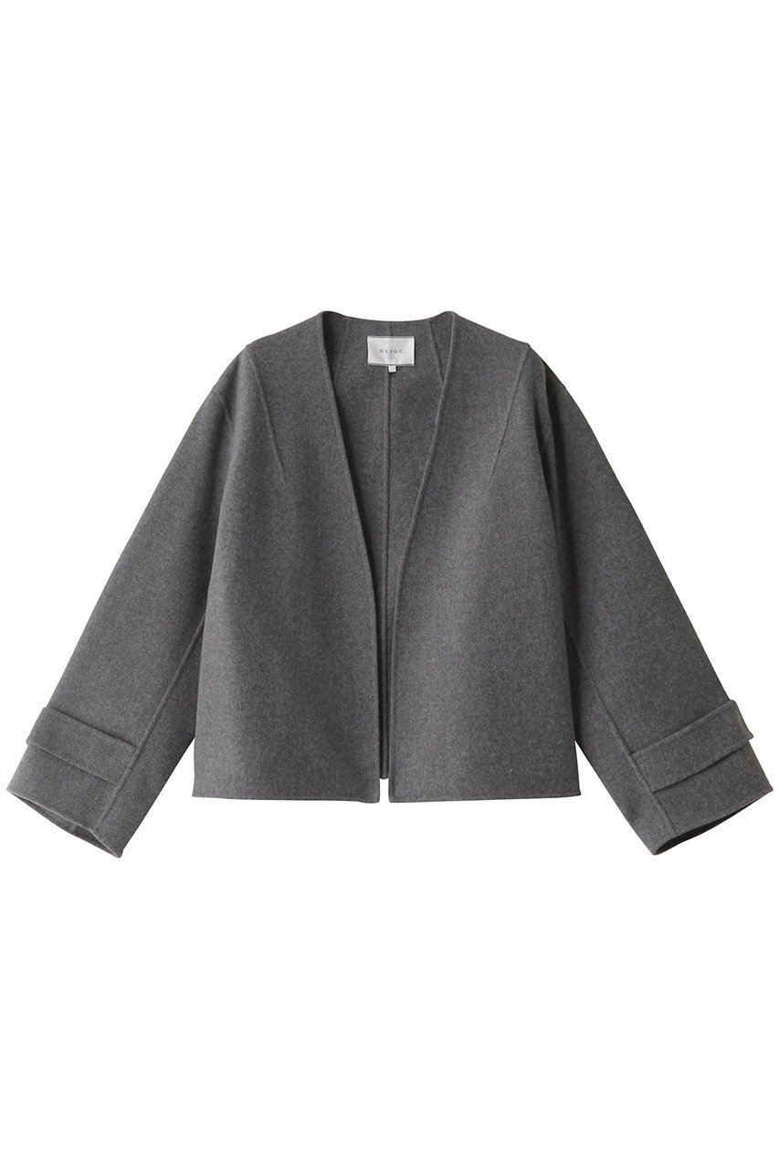 【ベイジ,/BEIGE,】のGRASSE(グラス)/リバーウールクロップドコート インテリア・キッズ・メンズ・レディースファッション・服の通販 founy(ファニー) 　ファッション　Fashion　レディースファッション　Fashion for Women　アウター　Coat / Outerwear Collection　コート・ロングコート・ピーコート　Long Coats, Peacoats & More　なめらか　Smooth, Silky Texture　クロップド　Cropped, Short Length　グラス　Glass, Eyewear　ショート　Short, Short Length　今季　This Season, Current Season　Md Gray|ID: prp329100004578780 ipo3291000000035468830