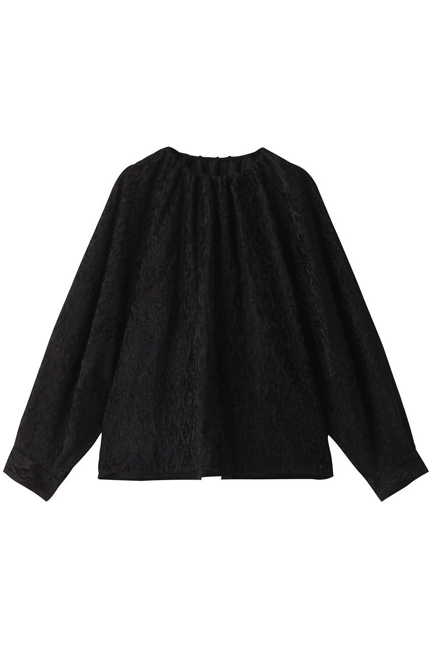 【ベイジ,/BEIGE,】のCOISETTE/ブラウス インテリア・キッズ・メンズ・レディースファッション・服の通販 founy(ファニー) 　ファッション　Fashion　レディースファッション　Fashion for Women　トップス・カットソー　Cut & Sew Tops　シャツ・ブラウス・オフィスカジュアル　Elegant Blouses & Button-Ups　ジャカード／ジャガード　Jacquard, Woven Pattern　スリーブ　Sleeve, Long Sleeve / Short Sleeve　フォルム　Silhouette, Form　ボトム　Bottoms, Lower Wear　ロング　Long, Long-Length　ワイド　Wide, Wide Fit　Black|ID: prp329100004578781 ipo3291000000035781544