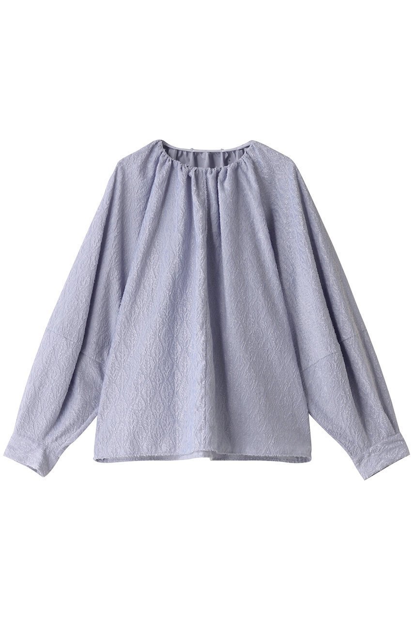 【ベイジ,/BEIGE,】のCOISETTE/ブラウス インテリア・キッズ・メンズ・レディースファッション・服の通販 founy(ファニー) 　ファッション　Fashion　レディースファッション　Fashion for Women　トップス・カットソー　Cut & Sew Tops　シャツ・ブラウス・オフィスカジュアル　Elegant Blouses & Button-Ups　ジャカード／ジャガード　Jacquard, Woven Pattern　スリーブ　Sleeve, Long Sleeve / Short Sleeve　フォルム　Silhouette, Form　ボトム　Bottoms, Lower Wear　ロング　Long, Long-Length　ワイド　Wide, Wide Fit　Sax|ID: prp329100004578781 ipo3291000000035781546