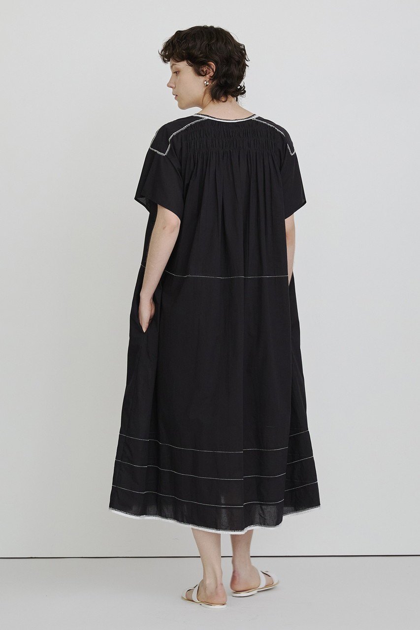 【ハウス オブ ロータス/HOUSE OF LOTUS】のコットンハンドステッチワンピース 人気、トレンドファッション・服の通販 founy(ファニー) 　ファッション　Fashion　レディースファッション　Fashion for Women　ワンピース　Dresses　チュニック　Tunic Tops & Dresses　インド　Indian Textile　ギャザー　Gathered, Ruffled　チュニック　Tunic, Long Top　ハンド　Hand, Handmade　パイピング　Piping, Trim Design　ロング　Long, Long-Length　other-7|ID: prp329100004578783 ipo3291000000033075951