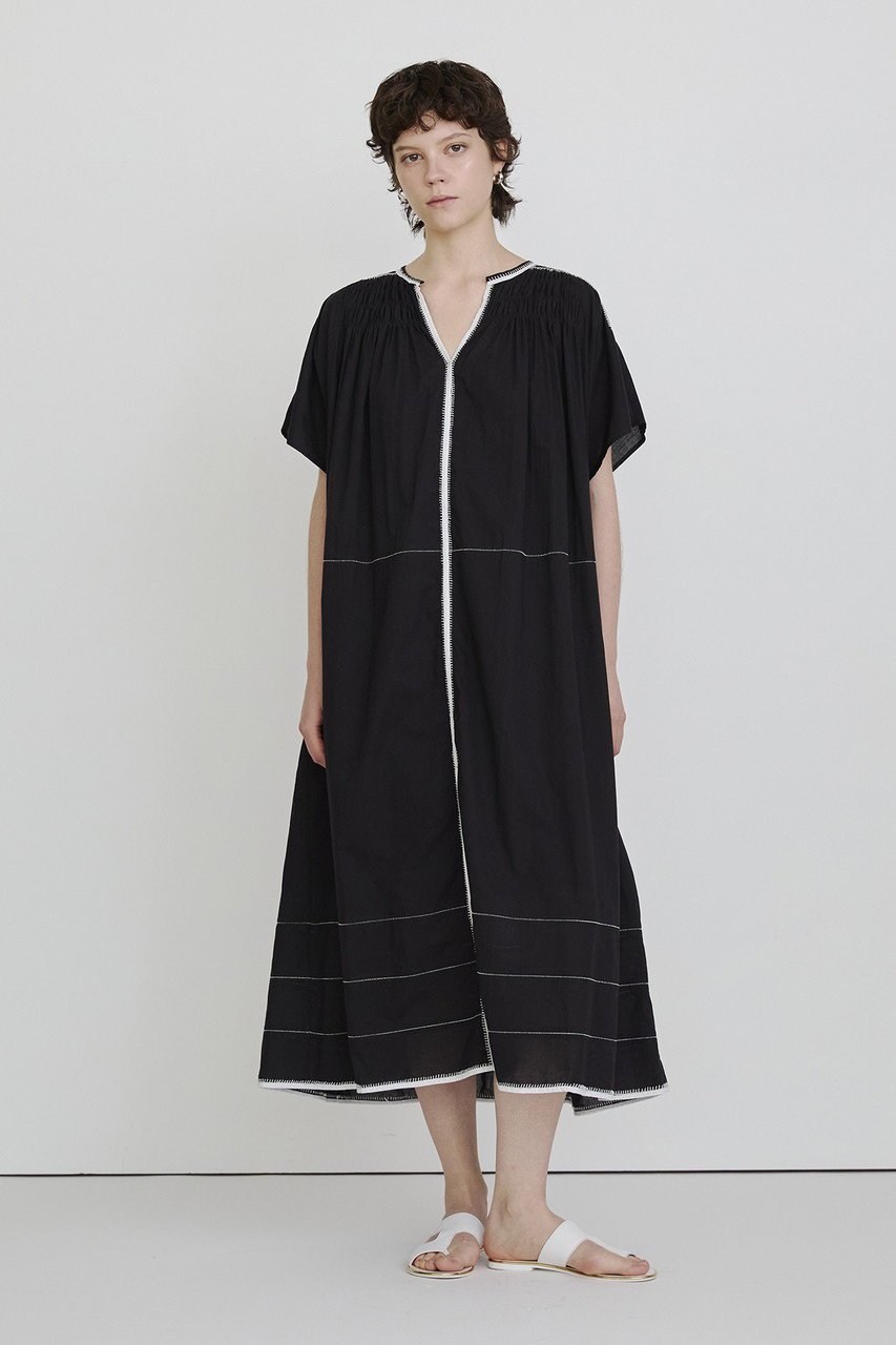 【ハウス オブ ロータス/HOUSE OF LOTUS】のコットンハンドステッチワンピース 人気、トレンドファッション・服の通販 founy(ファニー) 　ファッション　Fashion　レディースファッション　Fashion for Women　ワンピース　Dresses　チュニック　Tunic Tops & Dresses　インド　Indian Textile　ギャザー　Gathered, Ruffled　チュニック　Tunic, Long Top　ハンド　Hand, Handmade　パイピング　Piping, Trim Design　ロング　Long, Long-Length　other-8|ID: prp329100004578783 ipo3291000000033075952
