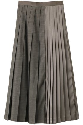 【ベイジ,/BEIGE,】 MOYE(モイエ)/プリーツスカート人気、トレンドファッション・服の通販 founy(ファニー) ファッション Fashion レディースファッション Fashion for Women スカート Skirts プリーツスカート / 上品フェミニンスタイル Pleated Skirts ロングスカート Long Skirts / Maxi & Midi Skirts サテン Satin, Glossy Fabric シンプル Simple, Minimal ドッキング Docking, Mixed Material プリーツ Pleats, Pleated ロング Long, Long-Length |ID:prp329100004578786