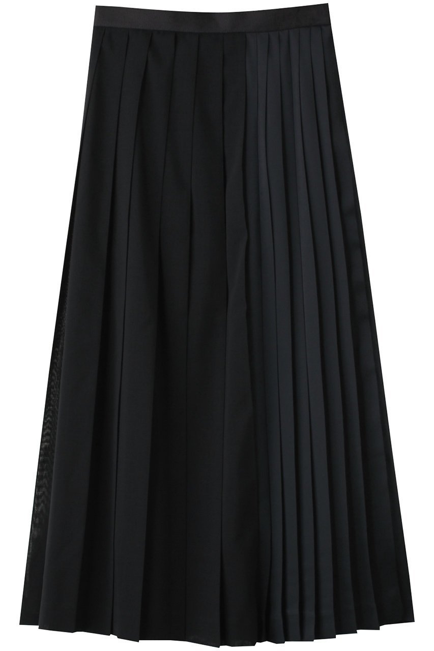 【ベイジ,/BEIGE,】のMOYE(モイエ)/プリーツスカート インテリア・キッズ・メンズ・レディースファッション・服の通販 founy(ファニー) ファッション Fashion レディースファッション Fashion for Women スカート Skirts プリーツスカート / 上品フェミニンスタイル Pleated Skirts ロングスカート Long Skirts / Maxi & Midi Skirts サテン Satin, Glossy Fabric シンプル Simple, Minimal ドッキング Docking, Mixed Material プリーツ Pleats, Pleated ロング Long, Long-Length Navy×Navy|ID: prp329100004578786 ipo3291000000035056954