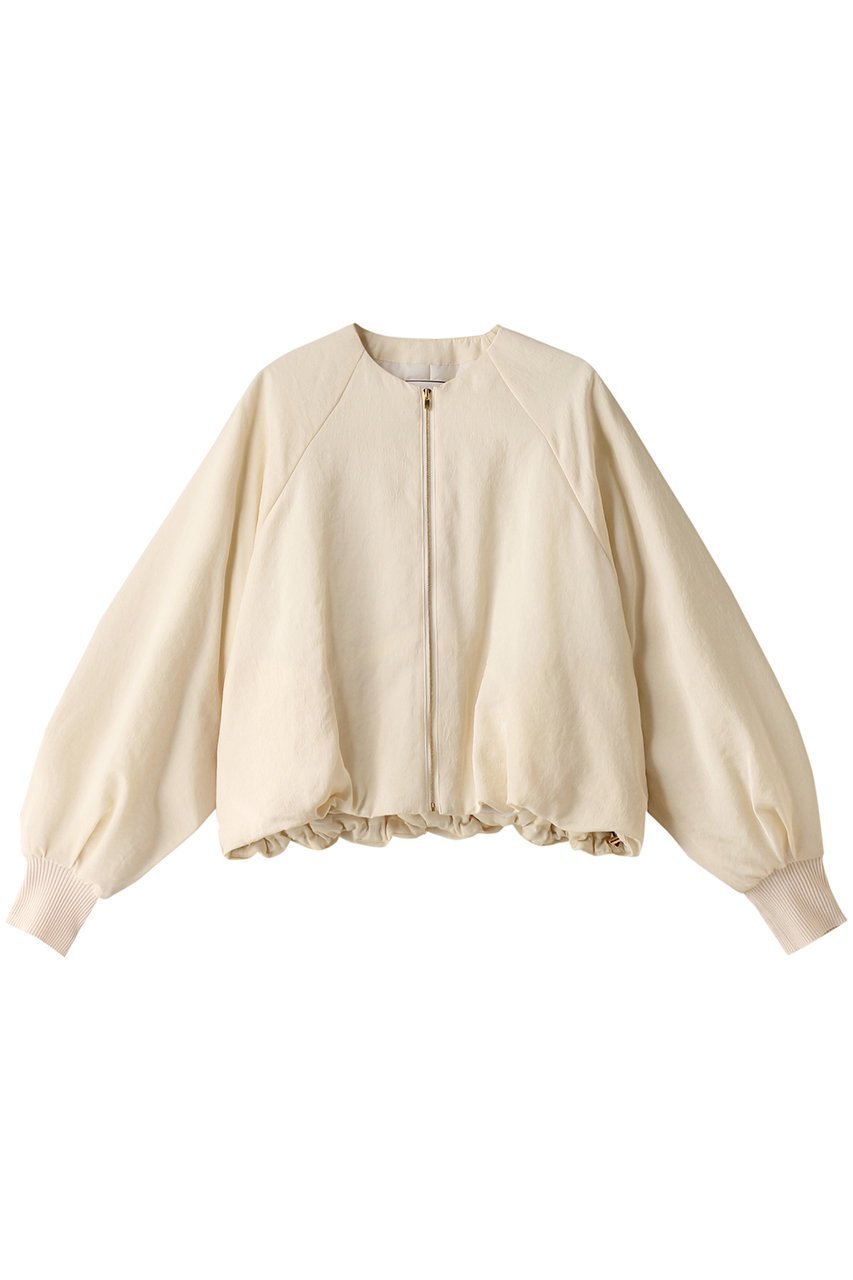 【ベイジ,/BEIGE,】のNIQUE(ニケ)/ノーカラーブルゾン インテリア・キッズ・メンズ・レディースファッション・服の通販 founy(ファニー) 　ファッション　Fashion　レディースファッション　Fashion for Women　アウター　Coat / Outerwear Collection　レディースジャケット・軽アウター　Jackets　ブルゾンジャケット・スポーティアウター　Blouson Jackets　シンプル　Simple, Minimal　ジャケット　Jacket, Outerwear　トレンド　Trend, Trending Now　バルーン　Balloon, Balloon Silhouette　ブルゾン　Blouson, Bomber Jacket　Ecru|ID: prp329100004578789 ipo3291000000035065393