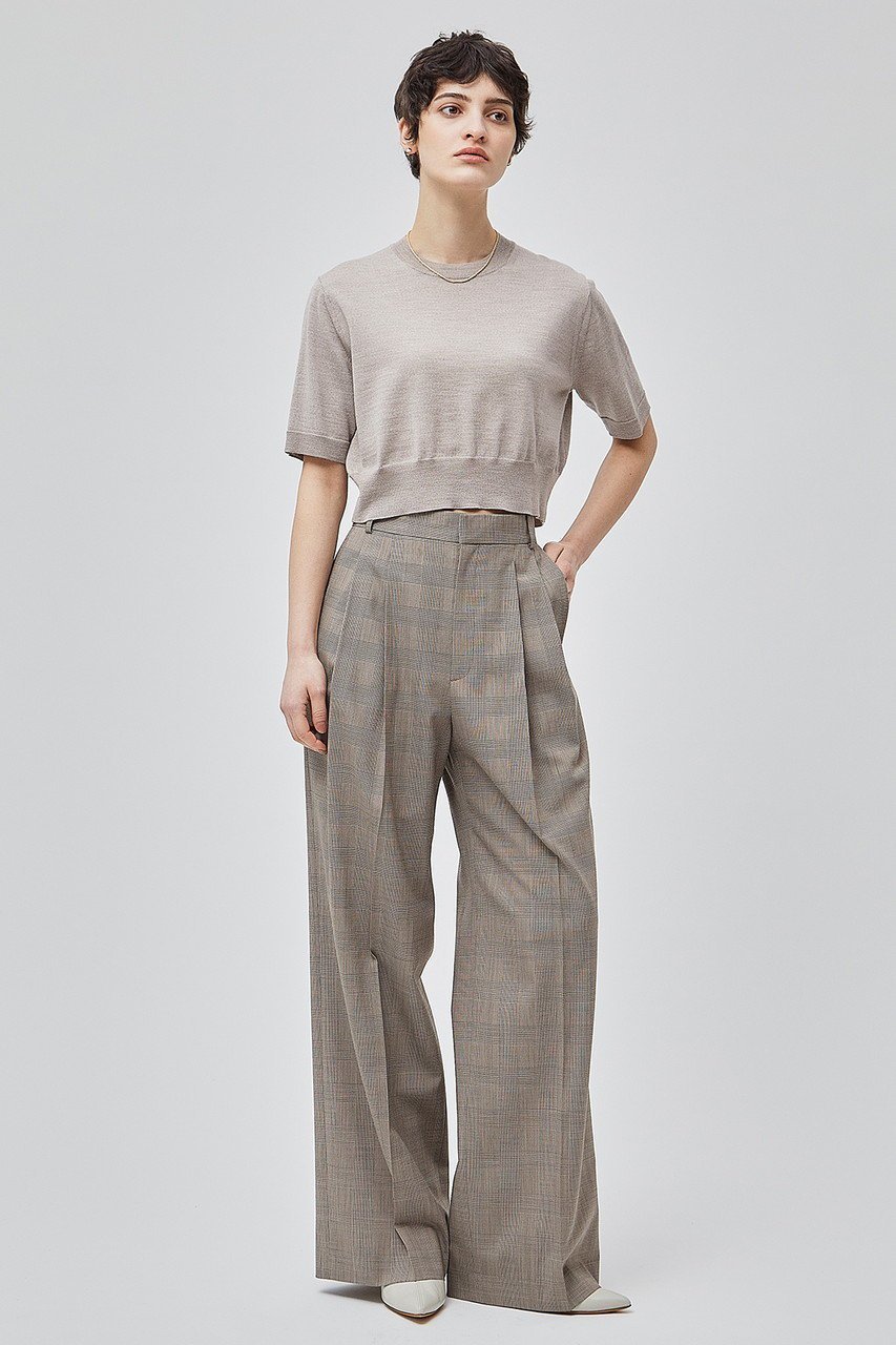 【ベイジ,/BEIGE,】のMER(メール)/グレンチェックパンツ 人気、トレンドファッション・服の通販 founy(ファニー) 　ファッション　Fashion　レディースファッション　Fashion for Women　パンツ　Pants & Trousers　おすすめ　Recommended / Our Picks　ジャケット　Jacket, Outerwear　ストレッチ　Stretch, Stretchy Fabric　セットアップ　Set-Up, Coordinated Outfit　センター　Center, Center Line　チェック　Check, Plaid, Tartan　ワイド　Wide, Wide Fit　エレガント 上品　Elegant　other-6|ID: prp329100004578796 ipo3291000000035055497