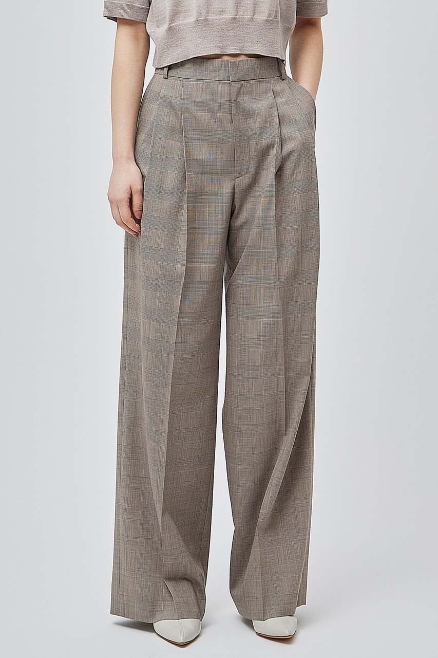 【ベイジ,/BEIGE,】のMER(メール)/グレンチェックパンツ 人気、トレンドファッション・服の通販 founy(ファニー) 　ファッション　Fashion　レディースファッション　Fashion for Women　パンツ　Pants & Trousers　おすすめ　Recommended / Our Picks　ジャケット　Jacket, Outerwear　ストレッチ　Stretch, Stretchy Fabric　セットアップ　Set-Up, Coordinated Outfit　センター　Center, Center Line　チェック　Check, Plaid, Tartan　ワイド　Wide, Wide Fit　エレガント 上品　Elegant　other-7|ID: prp329100004578796 ipo3291000000035055498