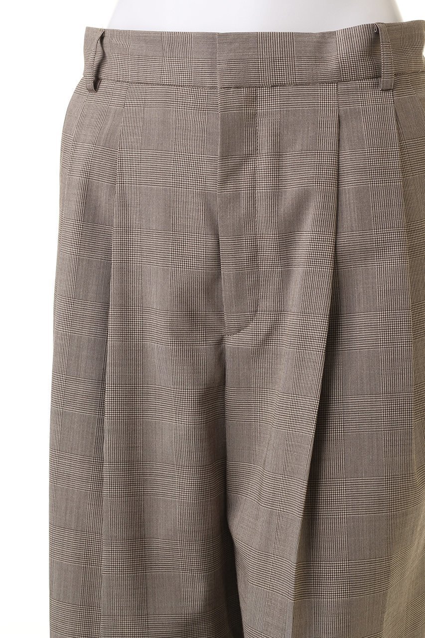 【ベイジ,/BEIGE,】のMER(メール)/グレンチェックパンツ 人気、トレンドファッション・服の通販 founy(ファニー) 　ファッション　Fashion　レディースファッション　Fashion for Women　パンツ　Pants & Trousers　おすすめ　Recommended / Our Picks　ジャケット　Jacket, Outerwear　ストレッチ　Stretch, Stretchy Fabric　セットアップ　Set-Up, Coordinated Outfit　センター　Center, Center Line　チェック　Check, Plaid, Tartan　ワイド　Wide, Wide Fit　エレガント 上品　Elegant　other-5|ID: prp329100004578796 ipo3291000000035782081
