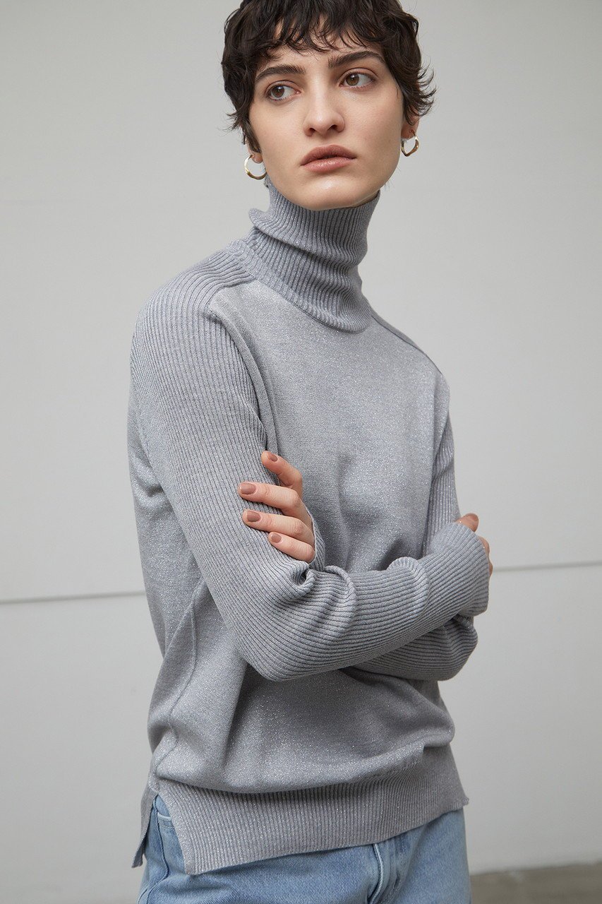 【ベイジ,/BEIGE,】のLA MONNAIE(ラモネ)/ラメタートルネックニット 人気、トレンドファッション・服の通販 founy(ファニー) 　ファッション　Fashion　レディースファッション　Fashion for Women　トップス・カットソー　Cut & Sew Tops　ニット　Knit Tops & Sweaters　カジュアルプルオーバー・ニットトップス　Pullovers & Knit Tops / Casual Pullovers　タートルネック・ハイネックトップス　Turtlenecks & High-Neck Tops　なめらか　Smooth, Silky Texture　インナー　Innerwear　オケージョン　Occasion Wear　ジャケット　Jacket, Outerwear　タートルネック　Turtleneck, High Neck　ビジネス 仕事 通勤　Business / Work / Commuting　other-8|ID: prp329100004578803 ipo3291000000032938030