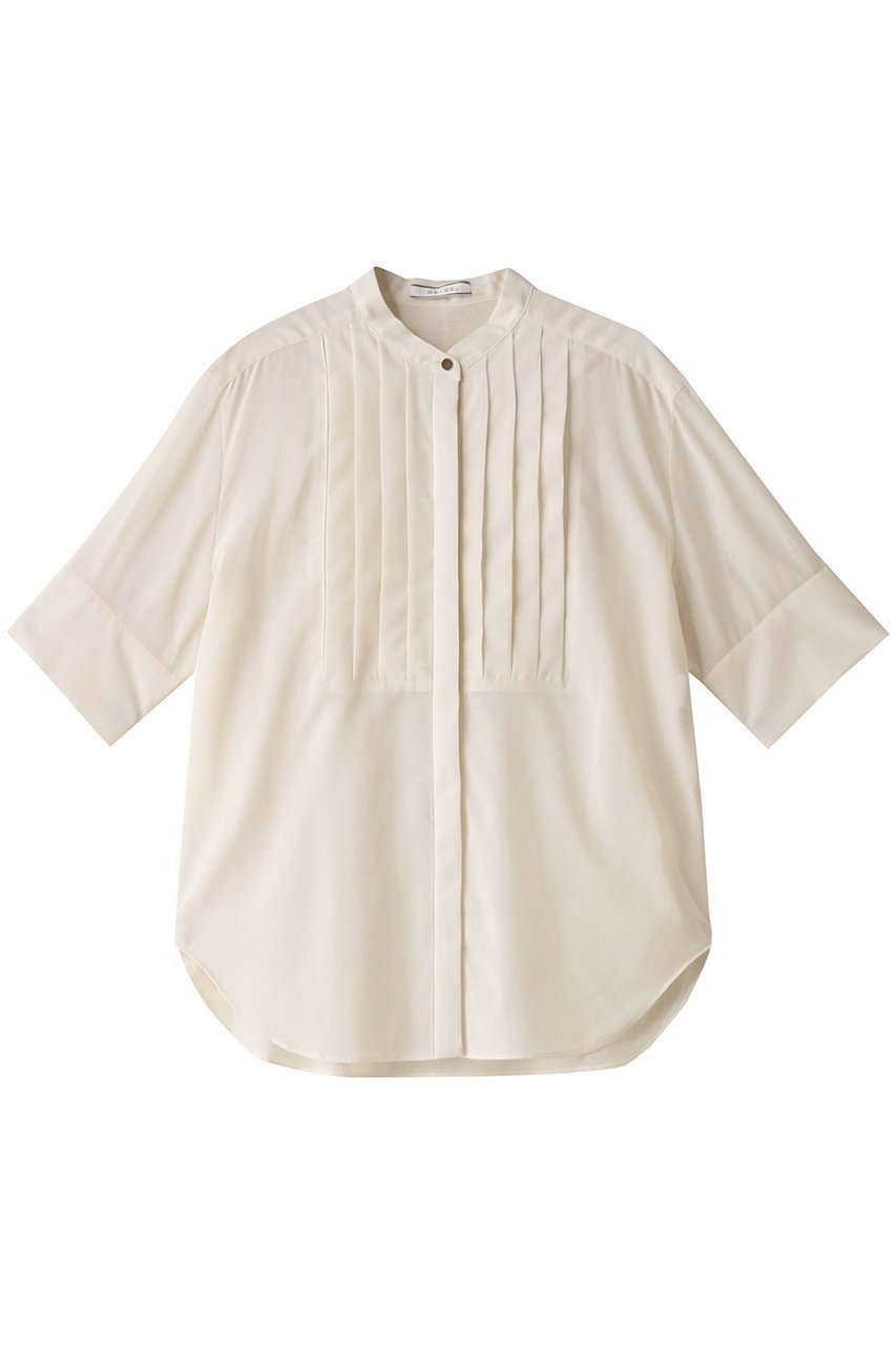 【ベイジ,/BEIGE,】のBAC(バック)/バンドカラーブラウス インテリア・キッズ・メンズ・レディースファッション・服の通販 founy(ファニー) 　ファッション　Fashion　レディースファッション　WOMEN　トップス・カットソー　Tops/Tshirt　シャツ/ブラウス　Shirts/Blouses　バッグ　Bag　サマー　Summer　ショート　Short　スリーブ　Sleeve　ハーフ　Half　エレガント 上品　Elegant　Ecru|ID: prp329100004578809 ipo3291000000032435835
