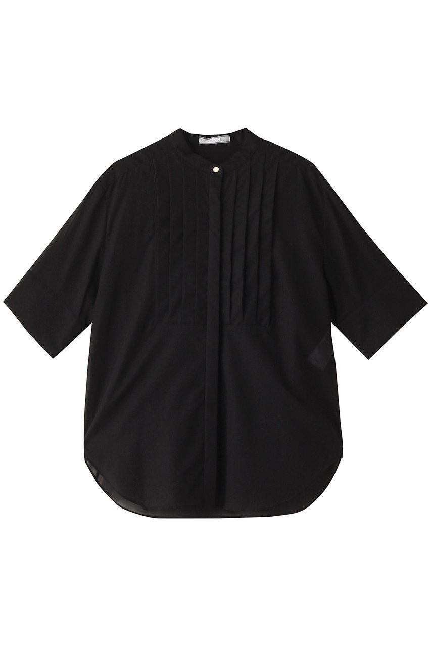 【ベイジ,/BEIGE,】のBAC(バック)/バンドカラーブラウス インテリア・キッズ・メンズ・レディースファッション・服の通販 founy(ファニー) 　ファッション　Fashion　レディースファッション　Fashion for Women　トップス・カットソー　Cut & Sew Tops　シャツ・ブラウス・オフィスカジュアル　Elegant Blouses & Button-Ups　バッグ　Bags　サマー　Summer, Summer Style　ショート　Short, Short Length　スリーブ　Sleeve, Long Sleeve / Short Sleeve　ハーフ　Half, Half-Length　エレガント 上品　Elegant　Black|ID: prp329100004578809 ipo3291000000035063880