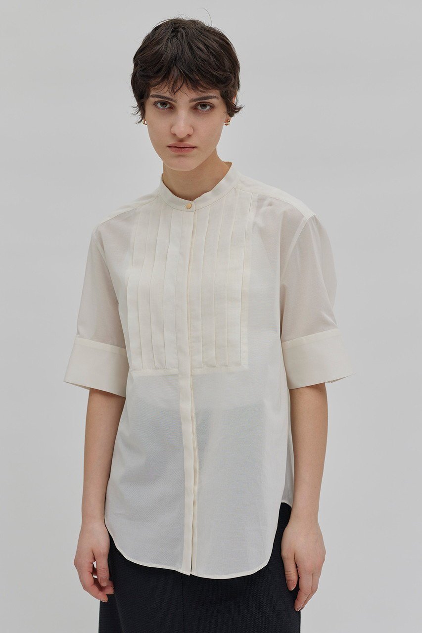 【ベイジ,/BEIGE,】のBAC(バック)/バンドカラーブラウス 人気、トレンドファッション・服の通販 founy(ファニー) 　ファッション　Fashion　レディースファッション　Fashion for Women　トップス・カットソー　Cut & Sew Tops　シャツ・ブラウス・オフィスカジュアル　Elegant Blouses & Button-Ups　バッグ　Bags　サマー　Summer, Summer Style　ショート　Short, Short Length　スリーブ　Sleeve, Long Sleeve / Short Sleeve　ハーフ　Half, Half-Length　エレガント 上品　Elegant　other-7|ID: prp329100004578809 ipo3291000000035711393