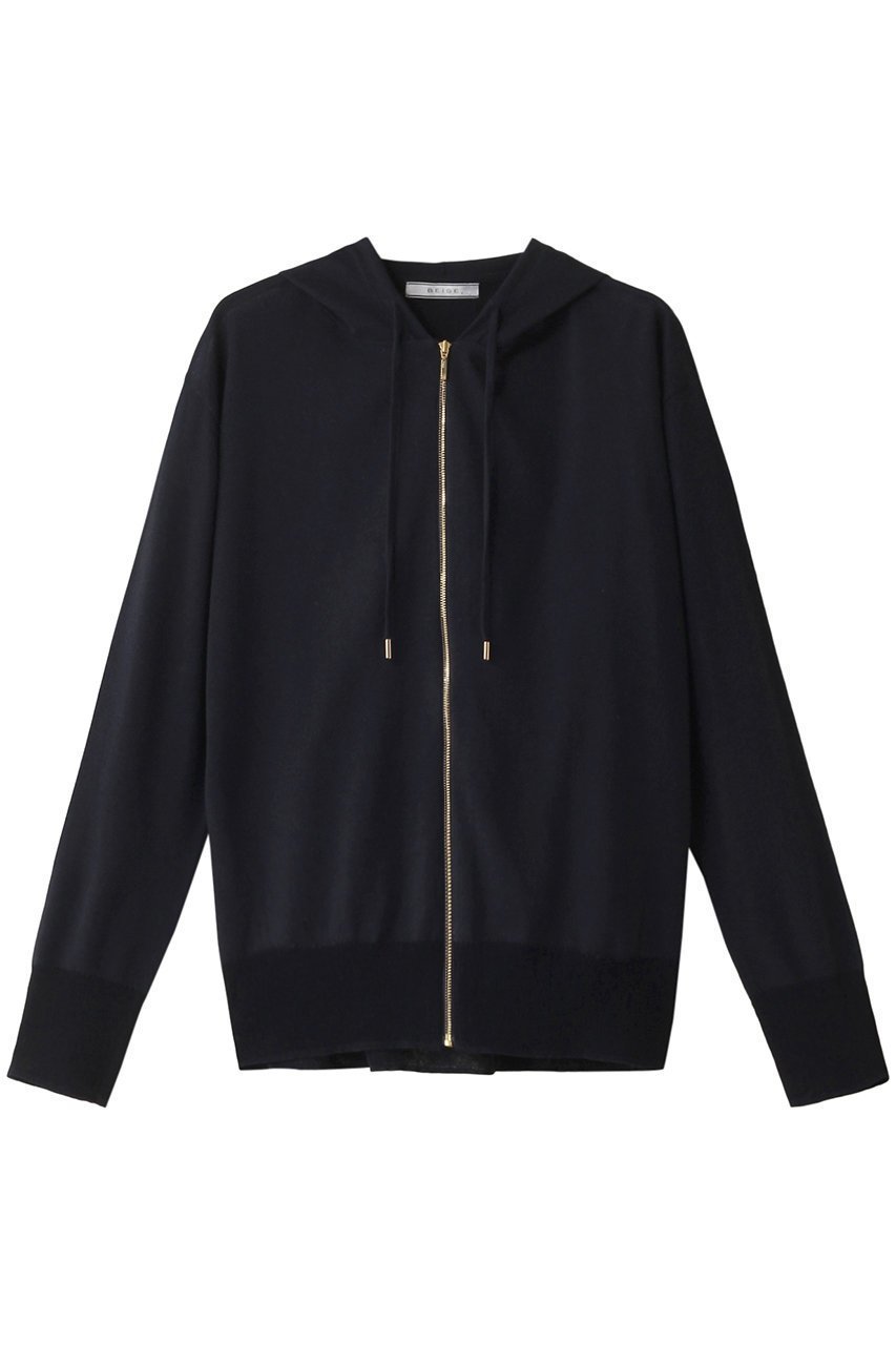 【ベイジ,/BEIGE,】のCARNOT(カルノ)/ニットパーカー インテリア・キッズ・メンズ・レディースファッション・服の通販 founy(ファニー) 　ファッション　Fashion　レディースファッション　Fashion for Women　トップス・カットソー　Cut & Sew Tops　ニット　Knit Tops & Sweaters　レディースパーカー・カジュアルフーディー　Casual Hoodies & Sweatshirts　シアー　Sheer, See-Through　スタイリッシュ　Stylish, Fashionable　スリーブ　Sleeve, Long Sleeve / Short Sleeve　パーカー　Hoodie, Parka　ロング　Long, Long-Length　Navy|ID: prp329100004578813 ipo3291000000032942029