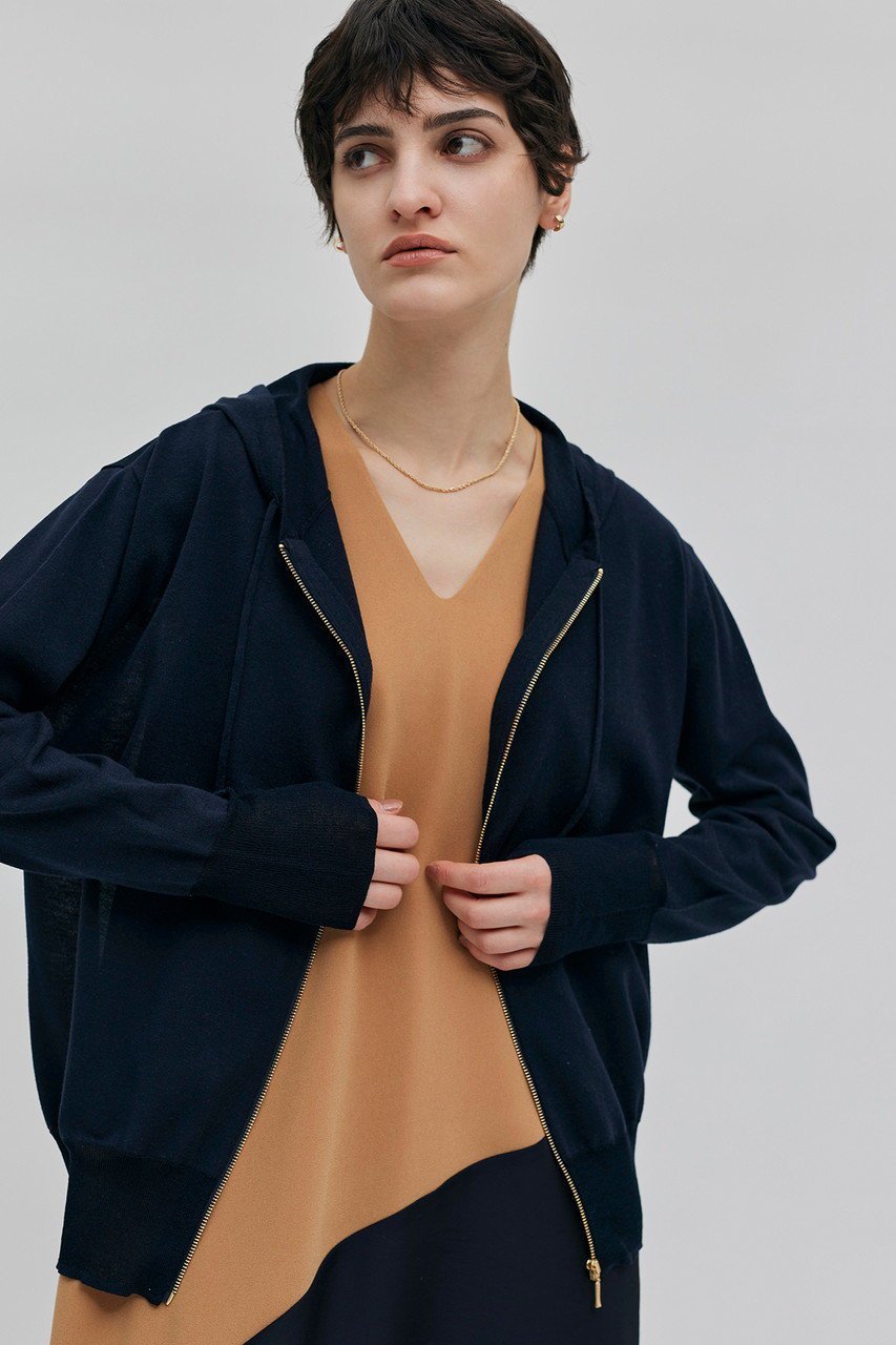 【ベイジ,/BEIGE,】のCARNOT(カルノ)/ニットパーカー 人気、トレンドファッション・服の通販 founy(ファニー) 　ファッション　Fashion　レディースファッション　Fashion for Women　トップス・カットソー　Cut & Sew Tops　ニット　Knit Tops & Sweaters　レディースパーカー・カジュアルフーディー　Casual Hoodies & Sweatshirts　シアー　Sheer, See-Through　スタイリッシュ　Stylish, Fashionable　スリーブ　Sleeve, Long Sleeve / Short Sleeve　パーカー　Hoodie, Parka　ロング　Long, Long-Length　other-7|ID: prp329100004578813 ipo3291000000032942080