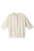 【ベイジ,/BEIGE,】のVALOIS(ヴァロア)/半袖カーディガン Ecru|ID: prp329100004578816 ipo3291000000032435914