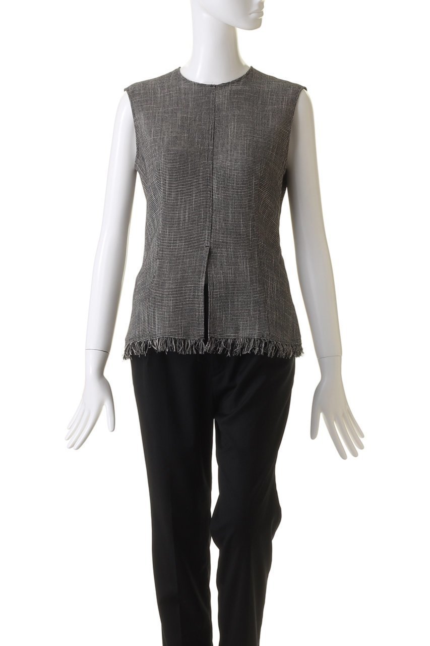 【ベイジ,/BEIGE,】のCANNET(カネ)/ノースリーブブラウス 人気、トレンドファッション・服の通販 founy(ファニー) 　ファッション　Fashion　レディースファッション　Fashion for Women　トップス・カットソー　Cut & Sew Tops　キャミソール&ノースリーブ　Camisoles & Sleeveless Tops　シャツ・ブラウス・オフィスカジュアル　Elegant Blouses & Button-Ups　おすすめ　Recommended / Our Picks　シェイプ　Shape, Slim Fit　スリット　Slit, Slit Detail　セットアップ　Set-Up, Coordinated Outfit　デニム　Denim, Jeans Material　ノースリーブ　Sleeveless, No-Sleeve　フリンジ　Fringe, Tassel　エレガント 上品　Elegant　ビジネス 仕事 通勤　Business / Work / Commuting　夏　Summer　洗える　Machine Washable　other-2|ID: prp329100004578823 ipo3291000000035064079