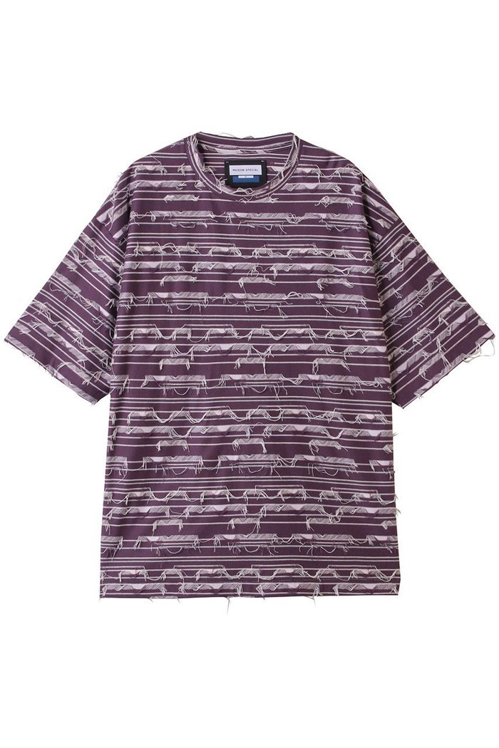 【メゾンスペシャル/MAISON SPECIAL】の【UNISEX】マルチボーダーバックカットジャガードニットTシャツ インテリア・キッズ・メンズ・レディースファッション・服の通販 founy(ファニー) https://founy.com/ ファッション Fashion レディースファッション Ladies' Fashion Online トップス・カットソー Tops/Tshirt ニット Knit Tops シャツ/ブラウス Shirts/Blouses ロング / Tシャツ T-Shirts プルオーバー Pullover ユニセックス Unisex シンプル Simple ジャカード Jacquard ボーダー Border 夏 Summer |ID: prp329100004578829 ipo3291000000032513685