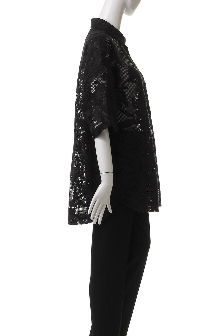 【メゾンスペシャル/MAISON SPECIAL】の【UNISEX】メッシュフラワー刺しゅう半袖シャツ 人気、トレンドファッション・服の通販 founy(ファニー) 　ファッション　Fashion　レディースファッション　Fashion for Women　トップス・カットソー　Cut & Sew Tops　シャツ・ブラウス・オフィスカジュアル　Elegant Blouses & Button-Ups　ユニセックス　Unisex, Genderless　ショート　Short, Short Length　スリーブ　Sleeve, Long Sleeve / Short Sleeve　フラワー　Flower, Floral　ミックス　Mix, Mixed Style　メッシュ　Mesh, Net Fabric　レース　Lace, Lace Fabric　半袖　Short Sleeve, Half Sleeve　other-3|ID: prp329100004578831 ipo3291000000032436110
