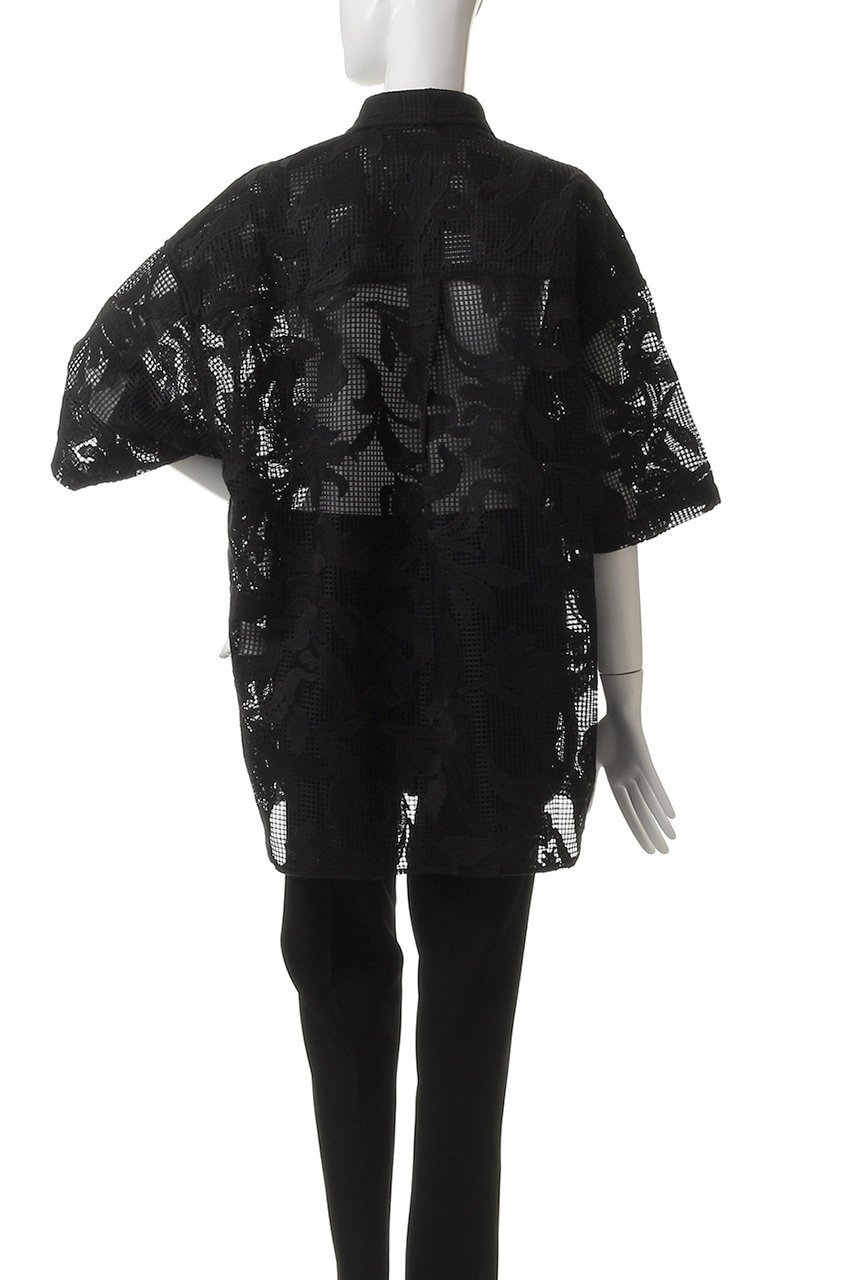 【メゾンスペシャル/MAISON SPECIAL】の【UNISEX】メッシュフラワー刺しゅう半袖シャツ 人気、トレンドファッション・服の通販 founy(ファニー) 　ファッション　Fashion　レディースファッション　Fashion for Women　トップス・カットソー　Cut & Sew Tops　シャツ・ブラウス・オフィスカジュアル　Elegant Blouses & Button-Ups　ユニセックス　Unisex, Genderless　ショート　Short, Short Length　スリーブ　Sleeve, Long Sleeve / Short Sleeve　フラワー　Flower, Floral　ミックス　Mix, Mixed Style　メッシュ　Mesh, Net Fabric　レース　Lace, Lace Fabric　半袖　Short Sleeve, Half Sleeve　other-4|ID: prp329100004578831 ipo3291000000032436111
