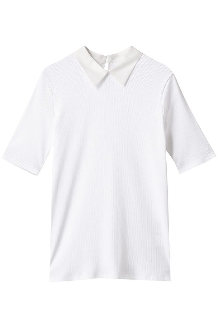 【サードマガジン/THIRD MAGAZINE】のシャツカラーハーフスリーブカットソー インテリア・キッズ・メンズ・レディースファッション・服の通販 founy(ファニー) https://founy.com/ ファッション Fashion レディースファッション Fashion for Women トップス・カットソー Cut & Sew Tops シャツ・ブラウス・オフィスカジュアル Elegant Blouses & Button-Ups ロングTシャツ・Tシャツ Longline T-Shirts & Tees カットソー・ベーシックTシャツ Cut-and-Sewn Tops / Stretch Tees & Basics オーガンジー Organza Fabric カットソー Cut and Sewn Top コンパクト Compact, Small Size ショート Short, Short Length スリット Slit, Slit Detail スリーブ Sleeve, Long Sleeve / Short Sleeve |ID: prp329100004578835 ipo3291000000032436131