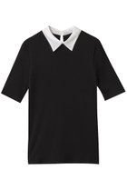 【サードマガジン/THIRD MAGAZINE】のシャツカラーハーフスリーブカットソー 人気、トレンドファッション・服の通販 founy(ファニー) ファッション Fashion レディースファッション WOMEN トップス・カットソー Tops/Tshirt シャツ/ブラウス Shirts/Blouses ロング / Tシャツ T-Shirts カットソー Cut and Sewn オーガンジー Organdy カットソー Cut And Sew コンパクト Compact ショート Short スリット Slit スリーブ Sleeve NEW・新作・新着・新入荷 New Arrivals thumbnail ブラック|ID: prp329100004578835 ipo3291000000032436133