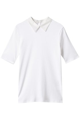 【サードマガジン/THIRD MAGAZINE】 シャツカラーハーフスリーブカットソー人気、トレンドファッション・服の通販 founy(ファニー) ファッション Fashion レディースファッション Fashion for Women トップス・カットソー Cut & Sew Tops シャツ・ブラウス・オフィスカジュアル Elegant Blouses & Button-Ups ロングTシャツ・Tシャツ Longline T-Shirts & Tees カットソー・ベーシックTシャツ Cut-and-Sewn Tops / Stretch Tees & Basics オーガンジー Organza Fabric カットソー Cut and Sewn Top コンパクト Compact, Small Size ショート Short, Short Length スリット Slit, Slit Detail スリーブ Sleeve, Long Sleeve / Short Sleeve |ID:prp329100004578835