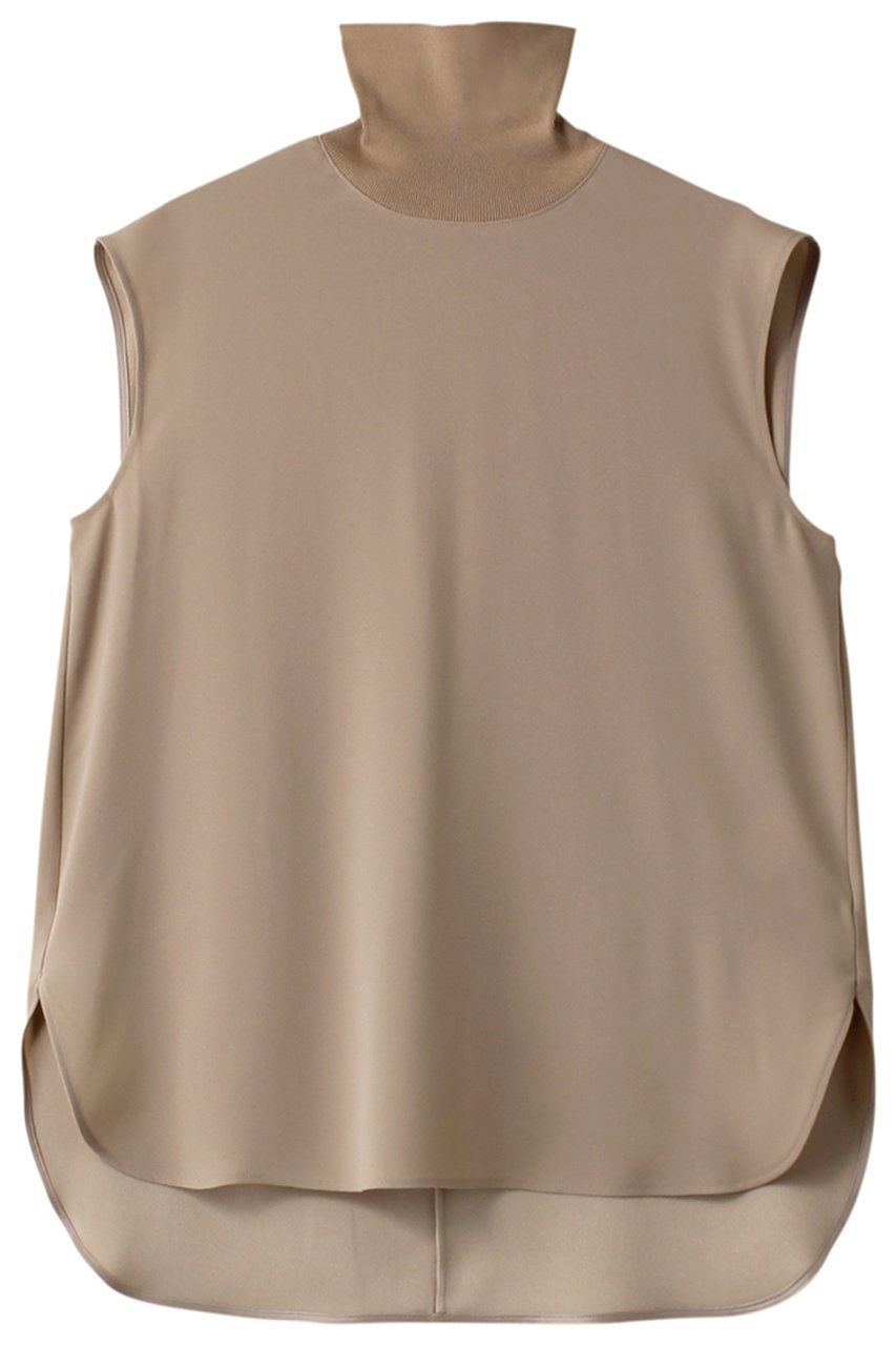 【ベイジ,/BEIGE,】のFLEUR(フルール)/ノースリーブブラウス 人気、トレンドファッション・服の通販 founy(ファニー) 　ファッション　Fashion　レディースファッション　Fashion for Women　トップス・カットソー　Cut & Sew Tops　キャミソール&ノースリーブ　Camisoles & Sleeveless Tops　シャツ・ブラウス・オフィスカジュアル　Elegant Blouses & Button-Ups　おすすめ　Recommended / Our Picks　なめらか　Smooth, Silky Texture　インナー　Innerwear　ジャケット　Jacket, Outerwear　スリーブ　Sleeve, Long Sleeve / Short Sleeve　セットアップ　Set-Up, Coordinated Outfit　ノースリーブ　Sleeveless, No-Sleeve　ハイネック　High Neck, Mock Neck　フレンチ　French, French Style　エレガント 上品　Elegant　 other-1|ID: prp329100004578837 ipo3291000000032909732