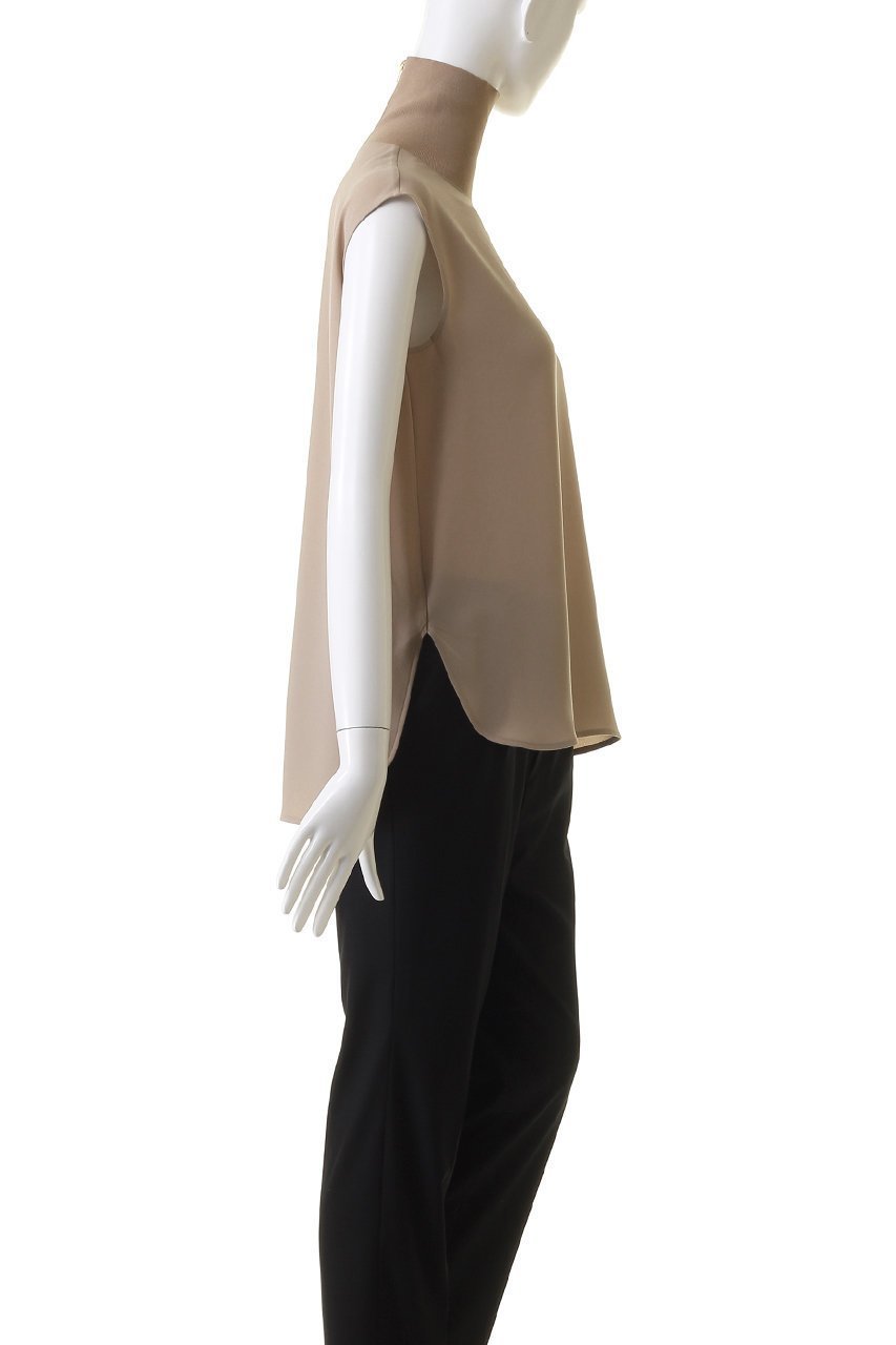 【ベイジ,/BEIGE,】のFLEUR(フルール)/ノースリーブブラウス 人気、トレンドファッション・服の通販 founy(ファニー) 　ファッション　Fashion　レディースファッション　Fashion for Women　トップス・カットソー　Cut & Sew Tops　キャミソール&ノースリーブ　Camisoles & Sleeveless Tops　シャツ・ブラウス・オフィスカジュアル　Elegant Blouses & Button-Ups　おすすめ　Recommended / Our Picks　なめらか　Smooth, Silky Texture　インナー　Innerwear　ジャケット　Jacket, Outerwear　スリーブ　Sleeve, Long Sleeve / Short Sleeve　セットアップ　Set-Up, Coordinated Outfit　ノースリーブ　Sleeveless, No-Sleeve　ハイネック　High Neck, Mock Neck　フレンチ　French, French Style　エレガント 上品　Elegant　other-3|ID: prp329100004578837 ipo3291000000032909743