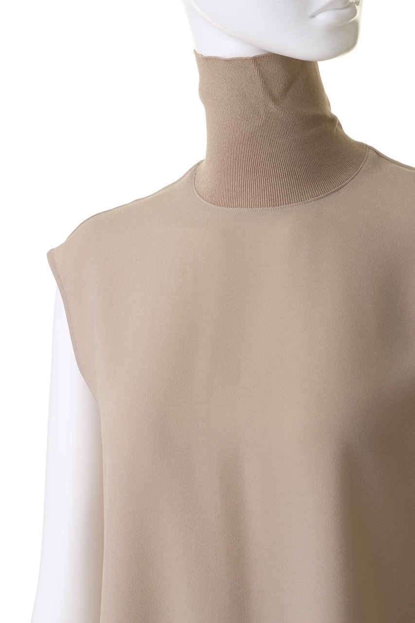 【ベイジ,/BEIGE,】のFLEUR(フルール)/ノースリーブブラウス 人気、トレンドファッション・服の通販 founy(ファニー) 　ファッション　Fashion　レディースファッション　Fashion for Women　トップス・カットソー　Cut & Sew Tops　キャミソール&ノースリーブ　Camisoles & Sleeveless Tops　シャツ・ブラウス・オフィスカジュアル　Elegant Blouses & Button-Ups　おすすめ　Recommended / Our Picks　なめらか　Smooth, Silky Texture　インナー　Innerwear　ジャケット　Jacket, Outerwear　スリーブ　Sleeve, Long Sleeve / Short Sleeve　セットアップ　Set-Up, Coordinated Outfit　ノースリーブ　Sleeveless, No-Sleeve　ハイネック　High Neck, Mock Neck　フレンチ　French, French Style　エレガント 上品　Elegant　other-5|ID: prp329100004578837 ipo3291000000032909749