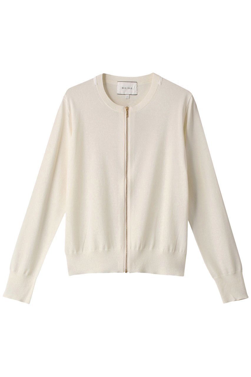 【ベイジ,/BEIGE,】のNADIA(ナディア)/ジップアップカーディガン インテリア・キッズ・メンズ・レディースファッション・服の通販 founy(ファニー) 　ファッション　Fashion　レディースファッション　Fashion for Women　トップス・カットソー　Cut & Sew Tops　ニット　Knit Tops & Sweaters　カーディガン・羽織り　Layered Style Cardigans　エレガント 上品　Elegant　カーディガン　Cardigan, Knitwear　洗える　Machine Washable　Ecru|ID: prp329100004578839 ipo3291000000032948681