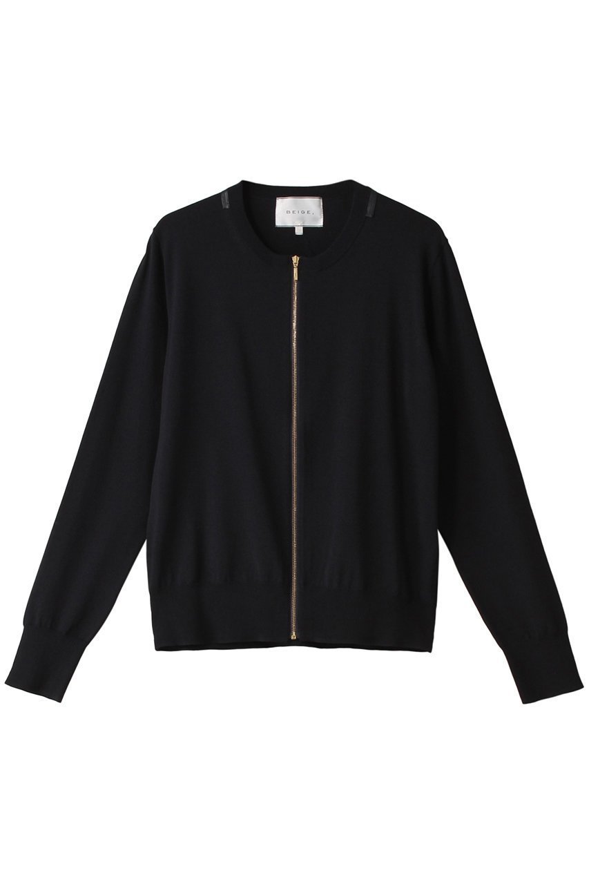 【ベイジ,/BEIGE,】のNADIA(ナディア)/ジップアップカーディガン インテリア・キッズ・メンズ・レディースファッション・服の通販 founy(ファニー) 　ファッション　Fashion　レディースファッション　Fashion for Women　トップス・カットソー　Cut & Sew Tops　ニット　Knit Tops & Sweaters　カーディガン・羽織り　Layered Style Cardigans　エレガント 上品　Elegant　カーディガン　Cardigan, Knitwear　洗える　Machine Washable　Navy|ID: prp329100004578839 ipo3291000000032948692