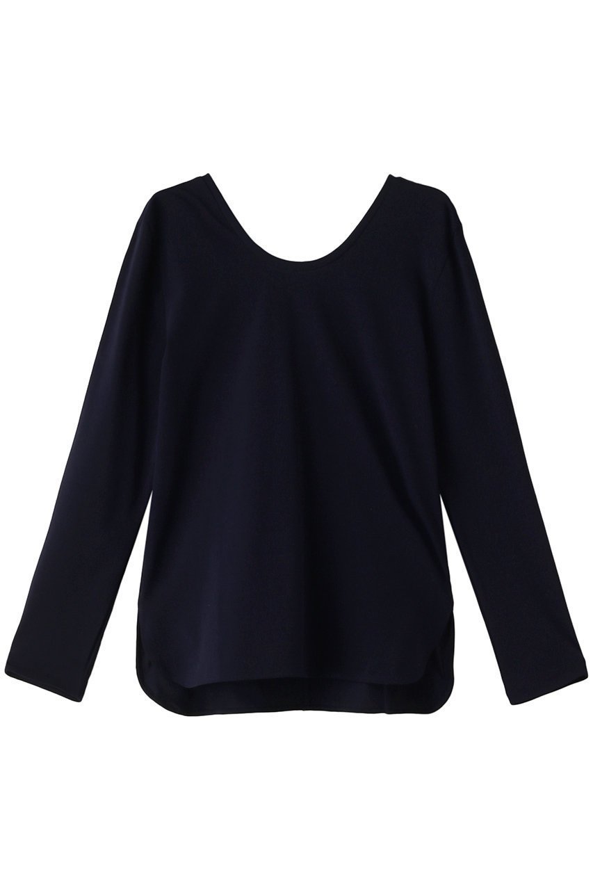 【ベイジ,/BEIGE,】のBROIS(ブロア)/ロングTシャツ インテリア・キッズ・メンズ・レディースファッション・服の通販 founy(ファニー) 　ファッション　Fashion　レディースファッション　Fashion for Women　トップス・カットソー　Cut & Sew Tops　シャツ・ブラウス・オフィスカジュアル　Elegant Blouses & Button-Ups　ロングTシャツ・Tシャツ　Longline T-Shirts & Tees　カットソー・ベーシックTシャツ　Cut-and-Sewn Tops / Stretch Tees & Basics　インナー　Innerwear　シンプル　Simple, Minimal　スリーブ　Sleeve, Long Sleeve / Short Sleeve　ベーシック　Basic, Essential　ロング　Long, Long-Length　Navy|ID: prp329100004578849 ipo3291000000032844858