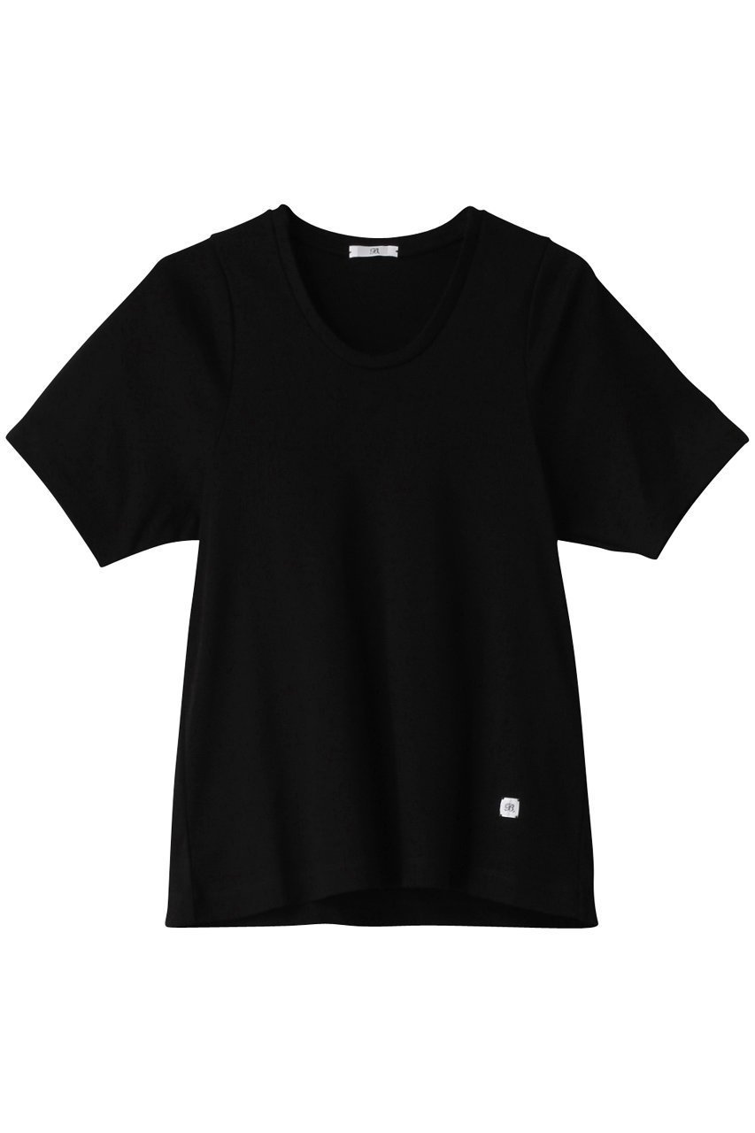 【ベイジ,/BEIGE,】のKUMQUAT(カムクワト)/フライスTシャツ インテリア・キッズ・メンズ・レディースファッション・服の通販 founy(ファニー) 　ファッション　Fashion　レディースファッション　Fashion for Women　トップス・カットソー　Cut & Sew Tops　シャツ・ブラウス・オフィスカジュアル　Elegant Blouses & Button-Ups　ロングTシャツ・Tシャツ　Longline T-Shirts & Tees　カットソー・ベーシックTシャツ　Cut-and-Sewn Tops / Stretch Tees & Basics　ショート　Short, Short Length　ストレッチ　Stretch, Stretchy Fabric　スリーブ　Sleeve, Long Sleeve / Short Sleeve　リラックス　Relax, Relaxed Fit　Black|ID: prp329100004578859 ipo3291000000032845831