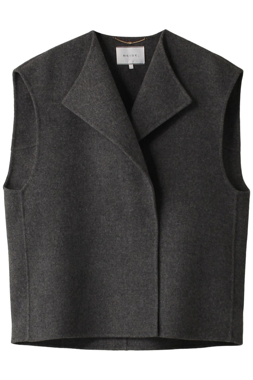 【ベイジ,/BEIGE,】のTHOUIN(トワン)/リバージレ インテリア・キッズ・メンズ・レディースファッション・服の通販 founy(ファニー) 　ファッション　Fashion　レディースファッション　Fashion for Women　アウター　Coat / Outerwear Collection　レディースジャケット・軽アウター　Jackets　シンプル　Simple, Minimal　ジャケット　Jacket, Outerwear　ベスト　Vest, Waistcoat　冬　Winter / This Winter　秋　Autumn　A/W・秋冬　Autumn/Winter　チャコールグレー|ID: prp329100004578862 ipo3291000000035065030