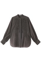 【ベイジ,/BEIGE,】のMOYE(モイエ)/フリルブラウス チャコールグレー|ID: prp329100004578877 ipo3291000000032436520