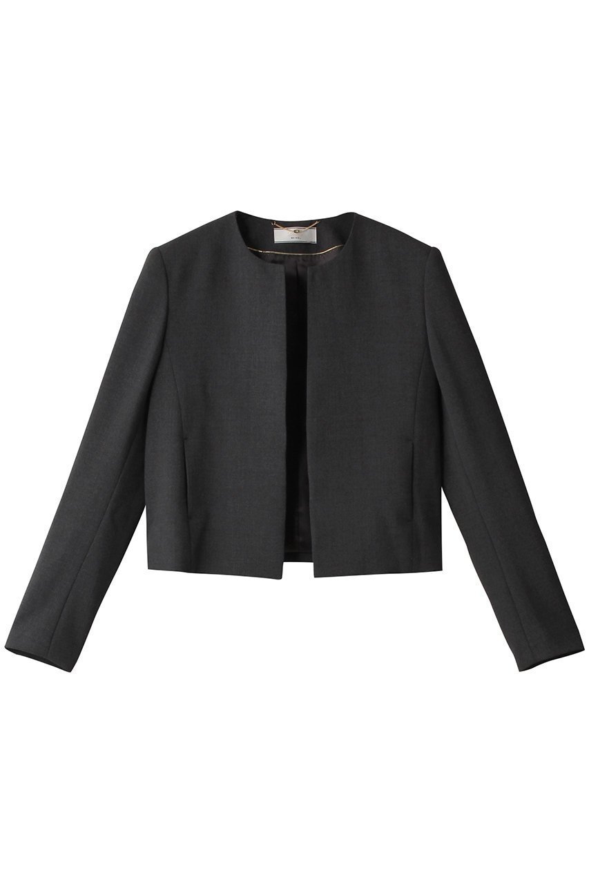 【ベイジ,/BEIGE,】のSOPHIA(ソフィア)/ノーカラージャケット インテリア・キッズ・メンズ・レディースファッション・服の通販 founy(ファニー) 　ファッション　Fashion　レディースファッション　Fashion for Women　アウター　Coat / Outerwear Collection　レディースジャケット・軽アウター　Jackets　ノーカラージャケット / シンプル上品コーデ　Collarless Jackets　おすすめ　Recommended / Our Picks　なめらか　Smooth, Silky Texture　カーディガン　Cardigan, Knitwear　ジャケット　Jacket, Outerwear　ストレッチ　Stretch, Stretchy Fabric　セットアップ　Set-Up, Coordinated Outfit　エレガント 上品　Elegant　チャコールグレー|ID: prp329100004578884 ipo3291000000035637332