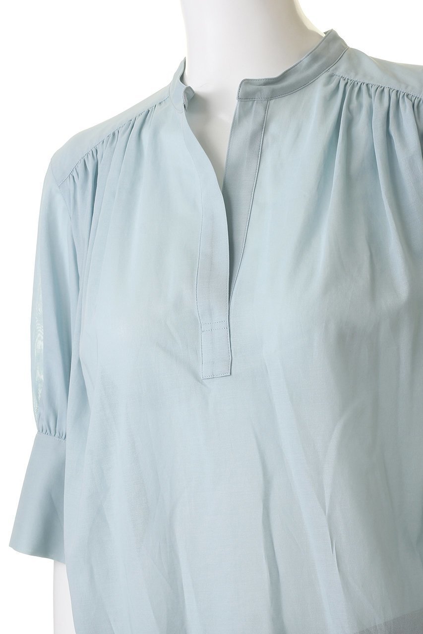 【ベイジ,/BEIGE,】のBAC(バック)/ハーフスリーブブラウス 人気、トレンドファッション・服の通販 founy(ファニー) 　ファッション　Fashion　レディースファッション　WOMEN　トップス・カットソー　Tops/Tshirt　シャツ/ブラウス　Shirts/Blouses　バッグ　Bag　ギャザー　Gather　ショート　Short　スキッパー　Skipper　スリーブ　Sleeve　ハーフ　Half　フェミニン　Feminine　other-5|ID: prp329100004578888 ipo3291000000032436628