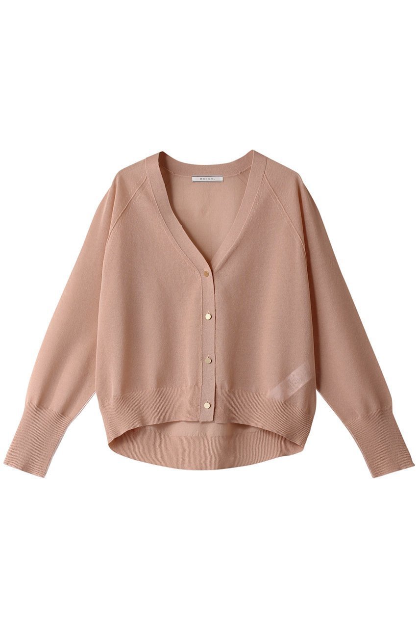 【ベイジ,/BEIGE,】のAUBER(オーベール)/シアーカーディガン 人気、トレンドファッション・服の通販 founy(ファニー) 　ファッション　Fashion　レディースファッション　Fashion for Women　トップス・カットソー　Cut & Sew Tops　ニット　Knit Tops & Sweaters　カーディガン・羽織り　Layered Style Cardigans　カーディガン　Cardigan, Knitwear　シアー　Sheer, See-Through　エレガント 上品　Elegant　軽量　Lightweight, Ultra Light　 other-1|ID: prp329100004578896 ipo3291000000032955948