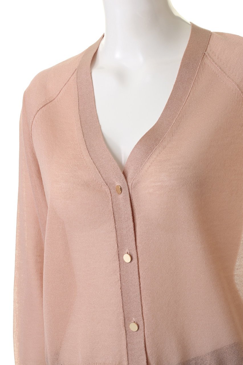 【ベイジ,/BEIGE,】のAUBER(オーベール)/シアーカーディガン 人気、トレンドファッション・服の通販 founy(ファニー) 　ファッション　Fashion　レディースファッション　Fashion for Women　トップス・カットソー　Cut & Sew Tops　ニット　Knit Tops & Sweaters　カーディガン・羽織り　Layered Style Cardigans　カーディガン　Cardigan, Knitwear　シアー　Sheer, See-Through　エレガント 上品　Elegant　軽量　Lightweight, Ultra Light　other-5|ID: prp329100004578896 ipo3291000000032955976