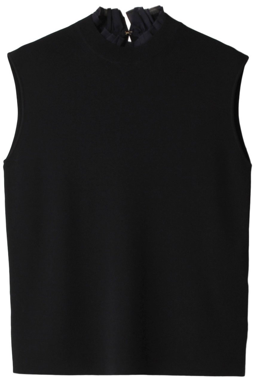 【ベイジ,/BEIGE,】のVALOIS(ヴァロア)/ニットトップス インテリア・キッズ・メンズ・レディースファッション・服の通販 founy(ファニー) 　ファッション　Fashion　レディースファッション　Fashion for Women　トップス・カットソー　Cut & Sew Tops　ニット　Knit Tops & Sweaters　カジュアルプルオーバー・ニットトップス　Pullovers & Knit Tops / Casual Pullovers　おすすめ　Recommended / Our Picks　アンサンブル　Ensemble Set　カーディガン　Cardigan, Knitwear　ギャザー　Gathered, Ruffled　吸水　Absorbent, Quick-Dry　Navy|ID: prp329100004578897 ipo3291000000035066724