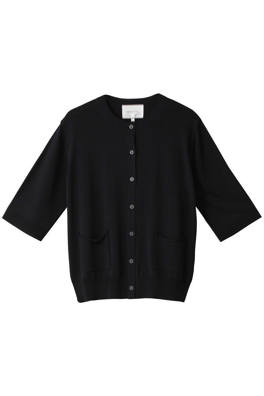 【ベイジ,/BEIGE,】のVALOIS(ヴァロア)/ハーフスリーブカーディガン インテリア・キッズ・メンズ・レディースファッション・服の通販 founy(ファニー) 　ファッション　Fashion　レディースファッション　Ladies' Fashion Online　トップス・カットソー　Tops/Tshirt　ニット　Knit Tops　カーディガン　Cardigans　カーディガン　Cardigan　ミドル　Middle　エレガント 上品　Elegant　半袖　Short Sleeve　吸水　Water Absorption　Navy|ID: prp329100004578898 ipo3291000000032436719