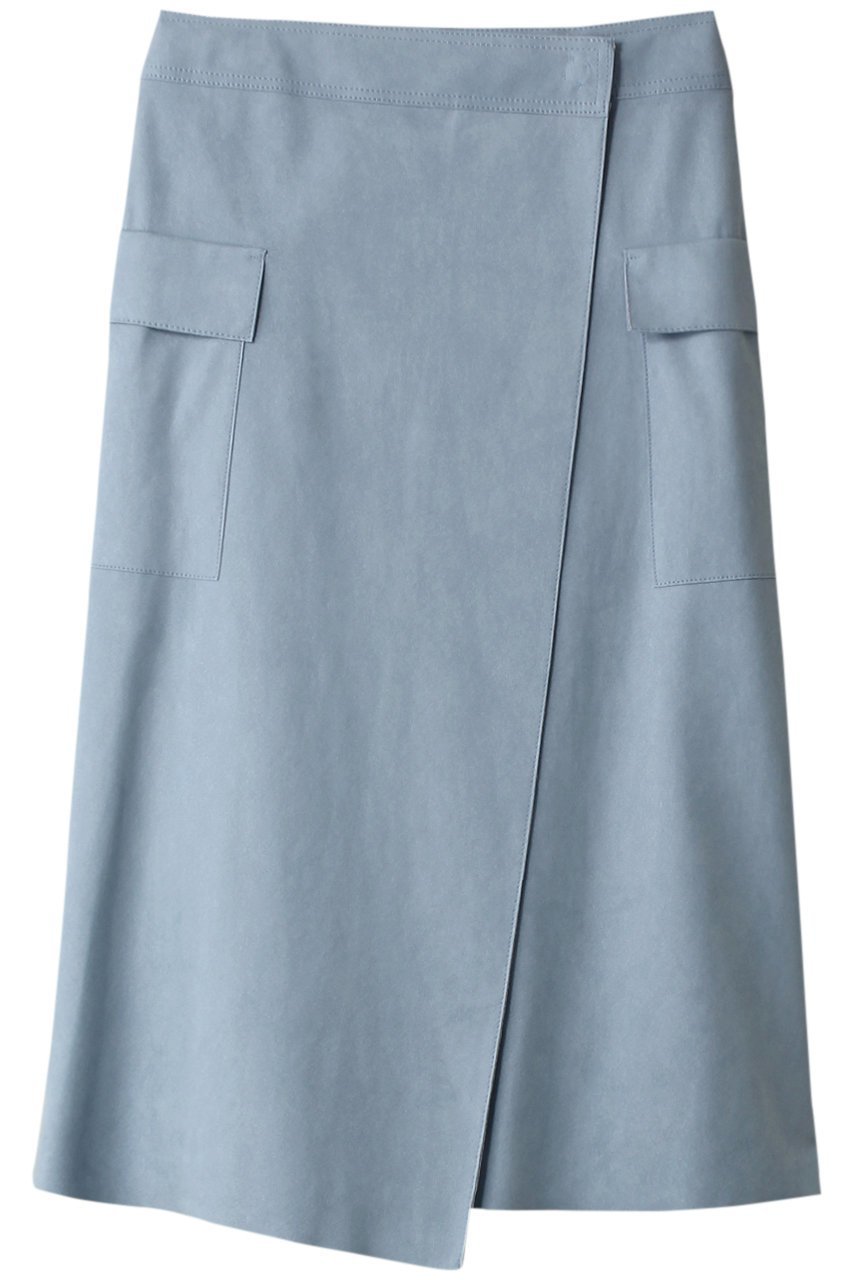 【ベイジ,/BEIGE,】のDANTON(ダントン)/スカート インテリア・キッズ・メンズ・レディースファッション・服の通販 founy(ファニー) 　ファッション　Fashion　レディースファッション　Fashion for Women　スカート　Skirts　シンプル　Simple, Minimal　フラップ　Flap, Flap Pocket　ポケット　Pocket, Pocket Detail　ラップ　Wrap, Wrap Design　A/W・秋冬　Autumn/Winter　Sax|ID: prp329100004578901 ipo3291000000035057004