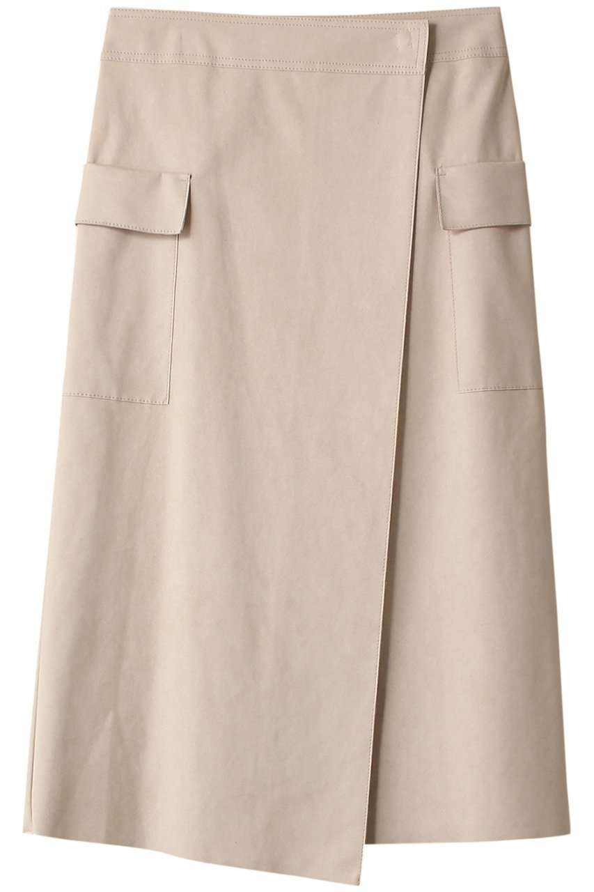 【ベイジ,/BEIGE,】のDANTON(ダントン)/スカート インテリア・キッズ・メンズ・レディースファッション・服の通販 founy(ファニー) 　ファッション　Fashion　レディースファッション　Fashion for Women　スカート　Skirts　シンプル　Simple, Minimal　フラップ　Flap, Flap Pocket　ポケット　Pocket, Pocket Detail　ラップ　Wrap, Wrap Design　A/W・秋冬　Autumn/Winter　ベージュ|ID: prp329100004578901 ipo3291000000035057005