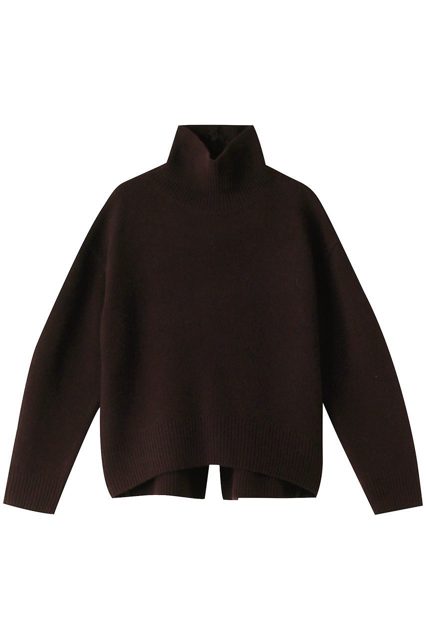 【ベイジ,/BEIGE,】のLA BAUME(ラボーム)/タートルニット インテリア・キッズ・メンズ・レディースファッション・服の通販 founy(ファニー) 　ファッション　Fashion　レディースファッション　Ladies' Fashion Online　トップス・カットソー　Tops/Tshirt　ニット　Knit Tops　プルオーバー　Pullover　カシミヤ　Cashmere　スリット　Slit　センター　Center　タートル　Turtle　ブラウン|ID: prp329100004578908 ipo3291000000032436819